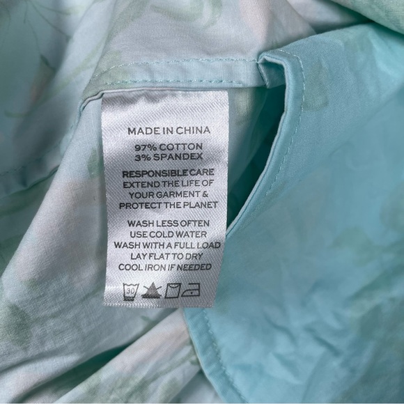 Hill House Athena Nap Dress Mini Puff Sleeve in Blue Roses Size M - Picture 8 of 14